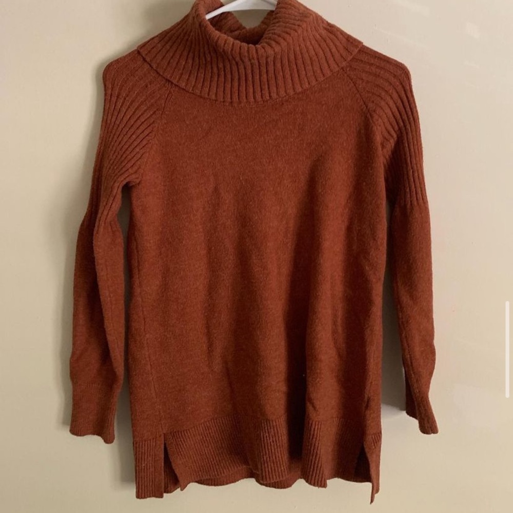 Orange Turtleneck